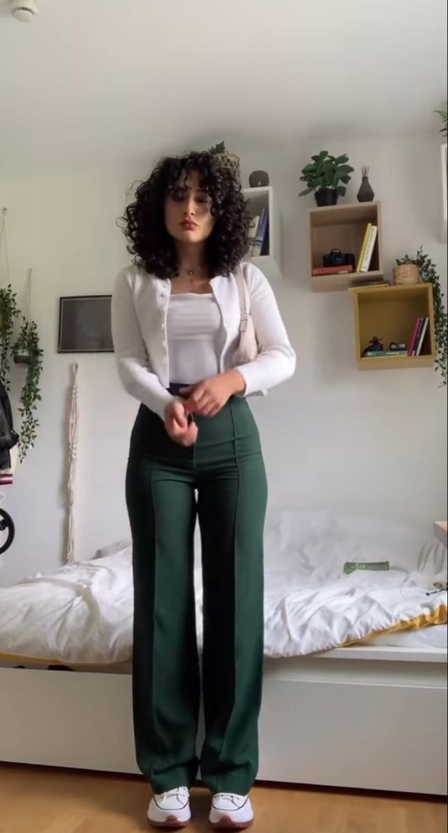 green pants outfit ideas 0010