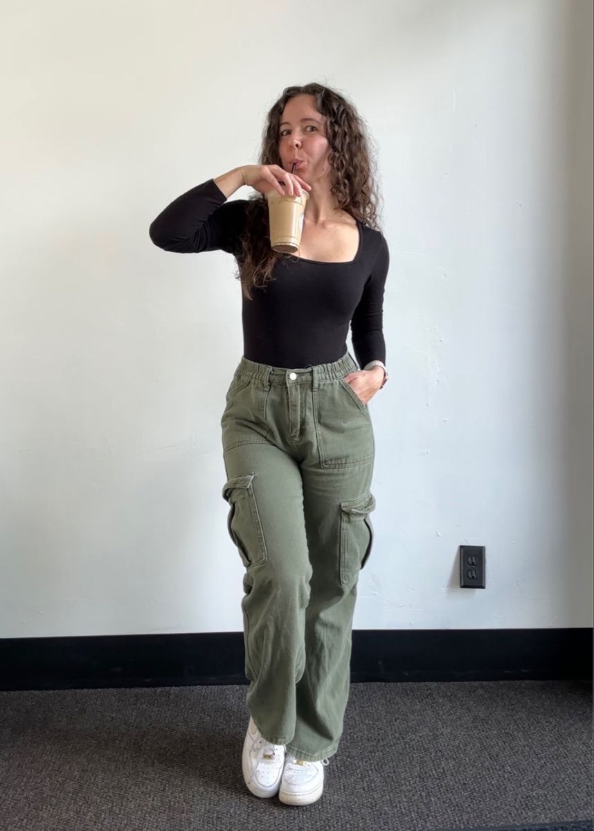 green pants outfit ideas 0011