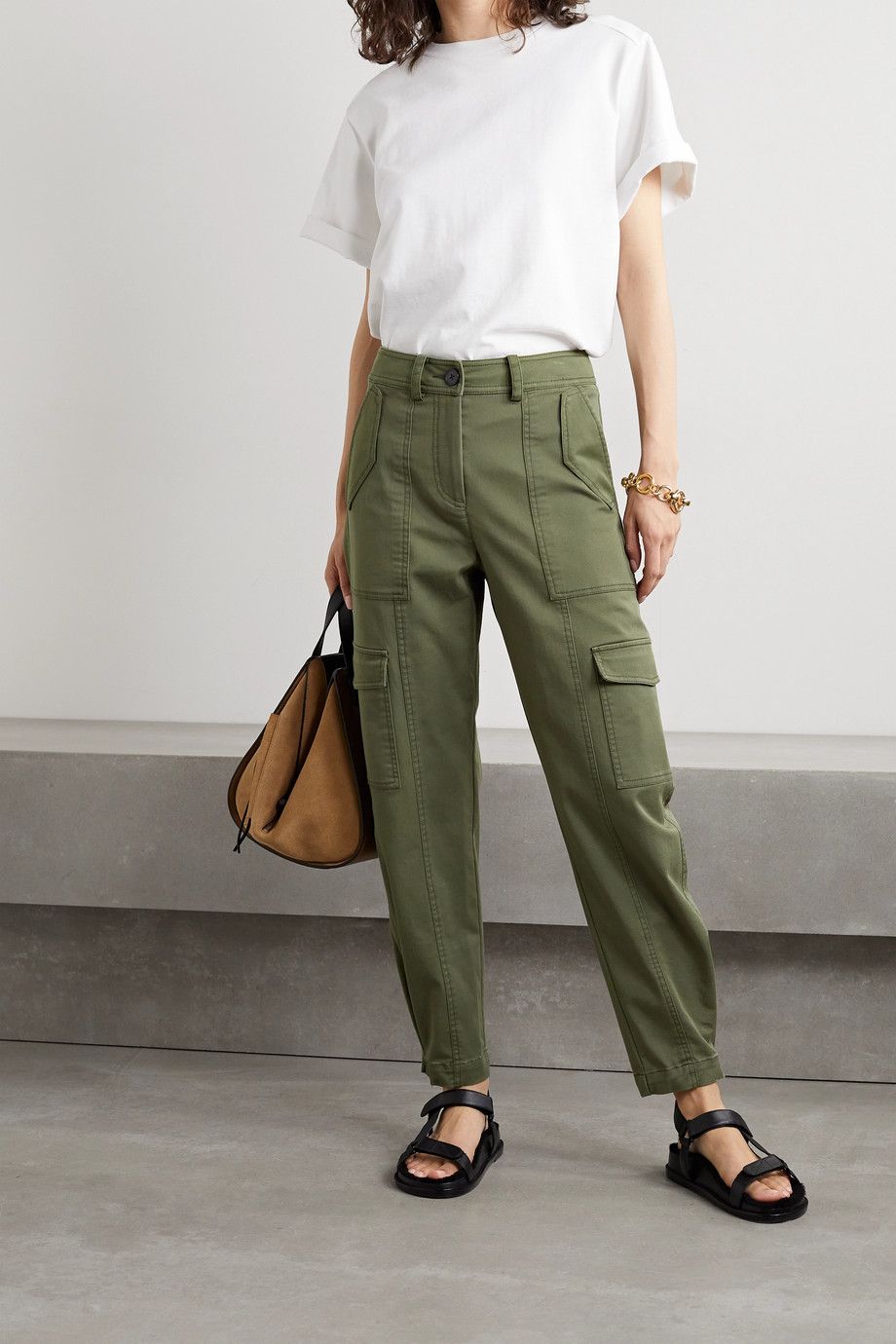 green pants outfit ideas 0029