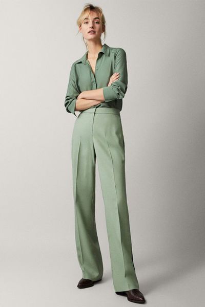 green pants outfit ideas 0045