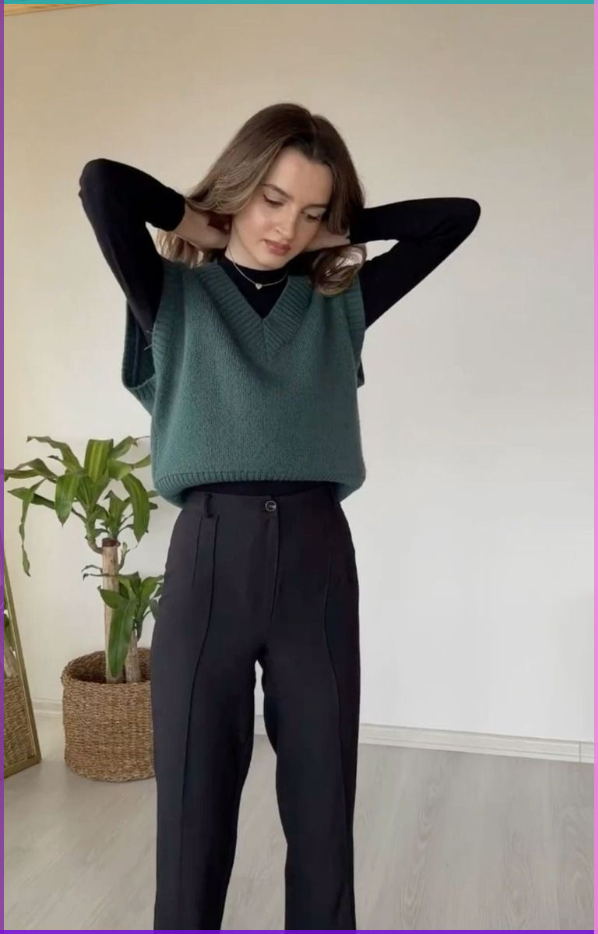 green pants outfit ideas 0046