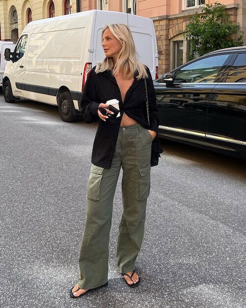 green pants outfit ideas 0049