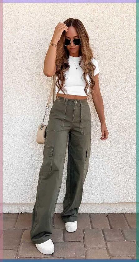 green pants outfit ideas 0052