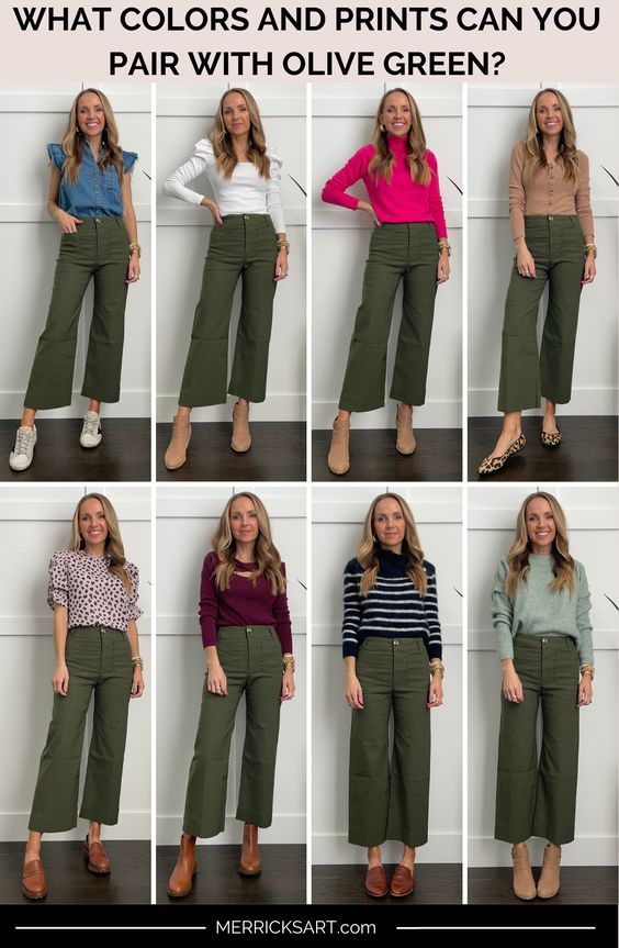 green pants outfit ideas 0059