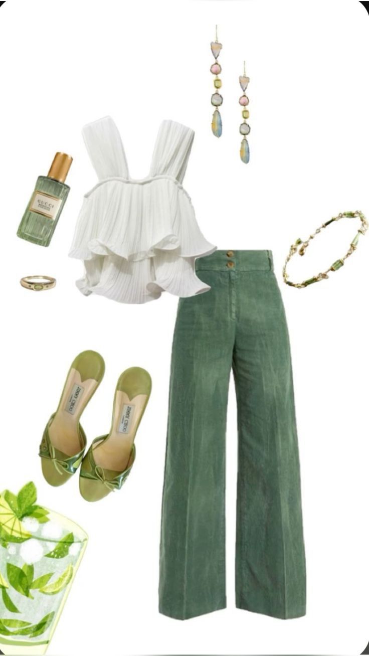 green pants outfit ideas 0063