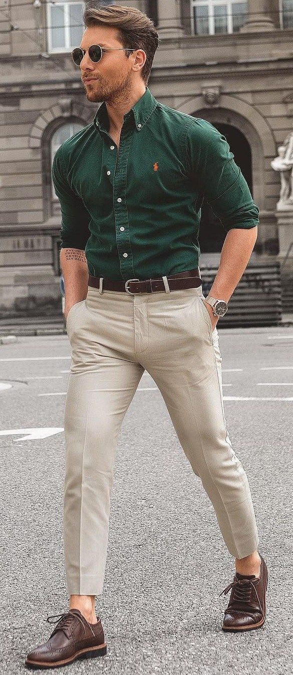 green pants outfit ideas 0093