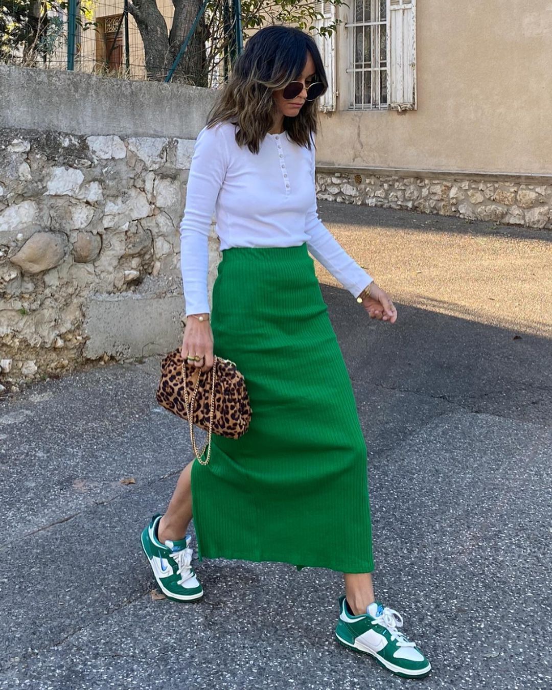 green skirt outfit ideas 0010