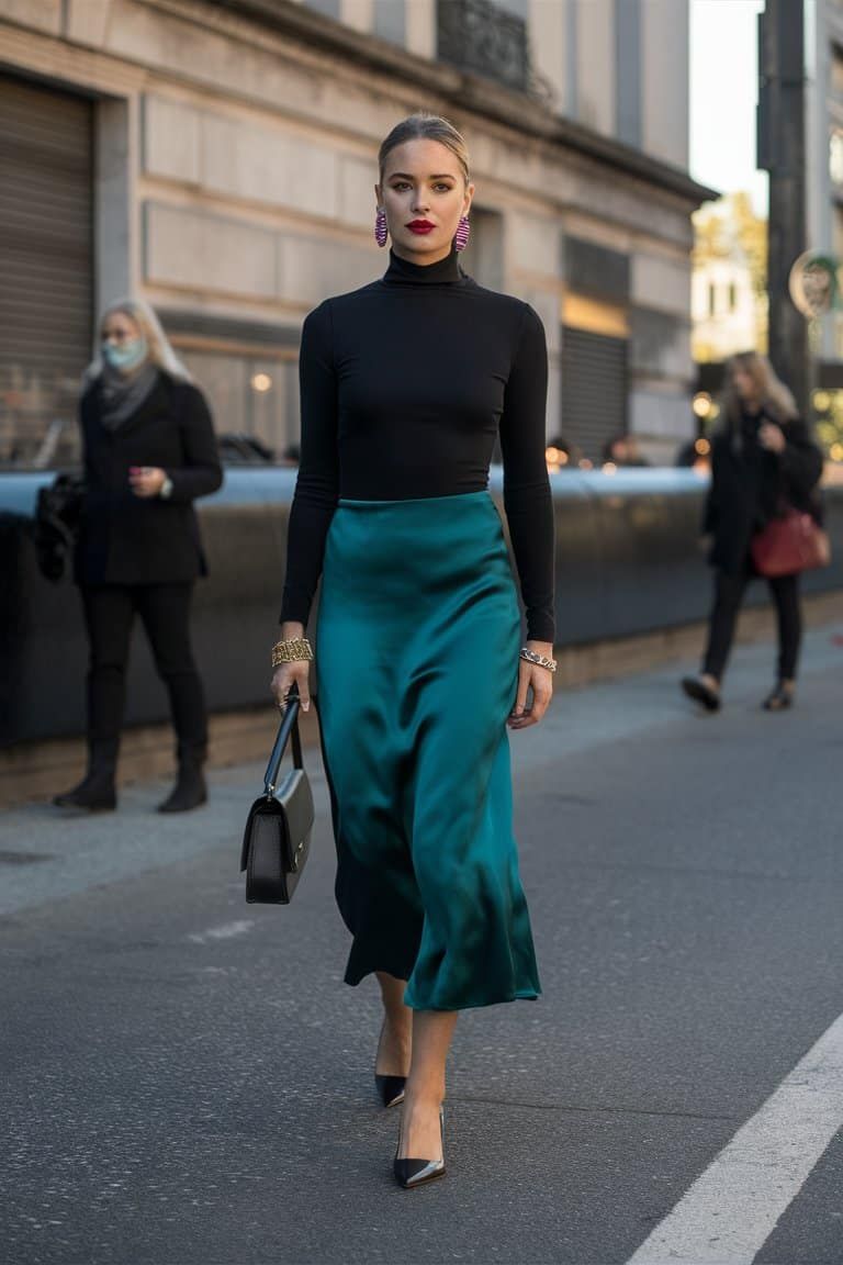 green skirt outfit ideas 0011