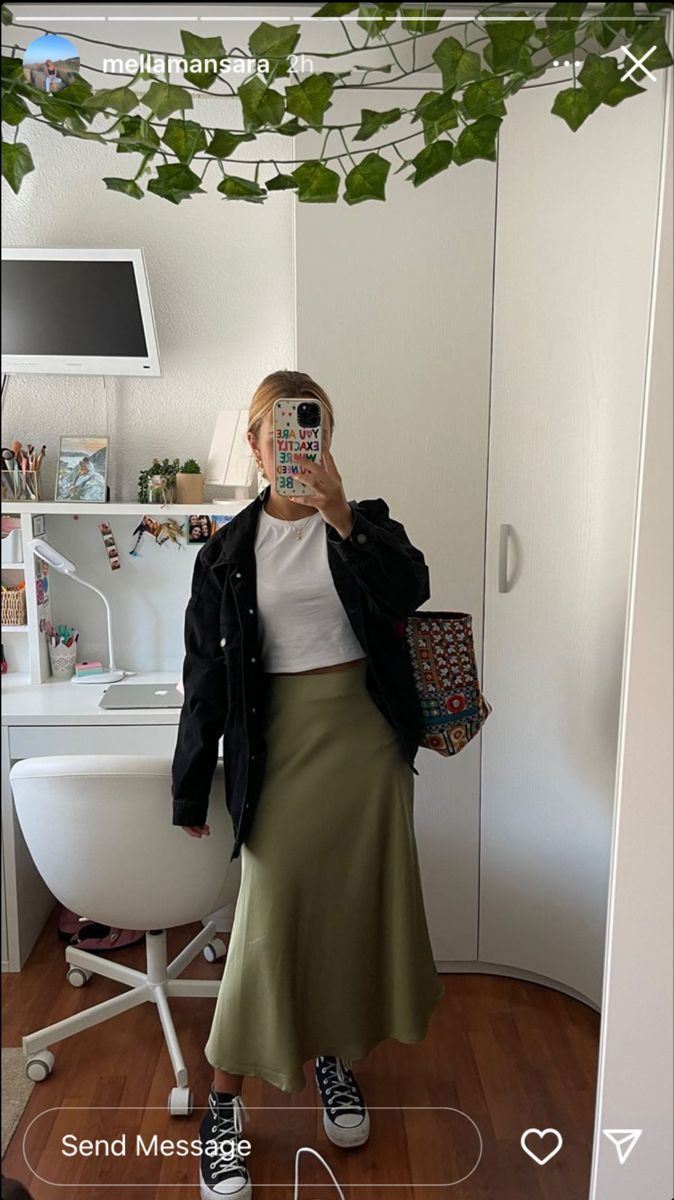 green skirt outfit ideas 0021