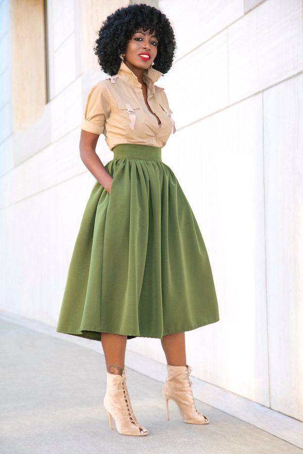 green skirt outfit ideas 0030