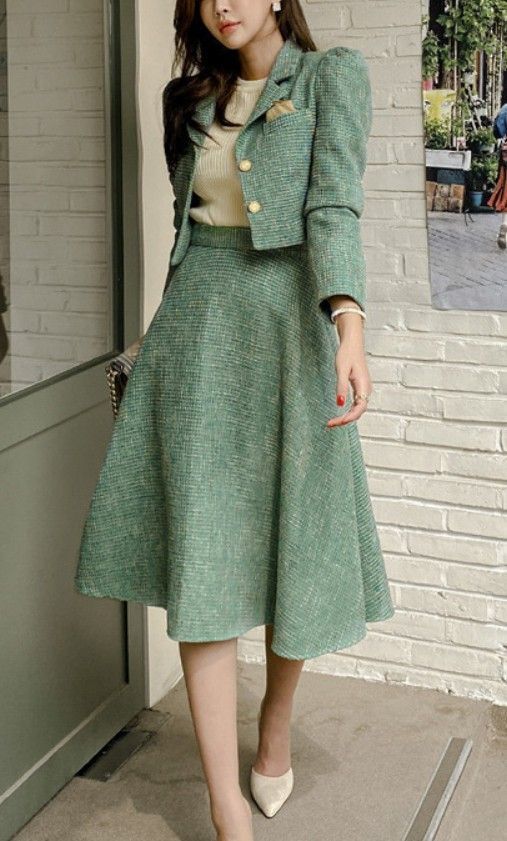 green skirt outfit ideas 0031