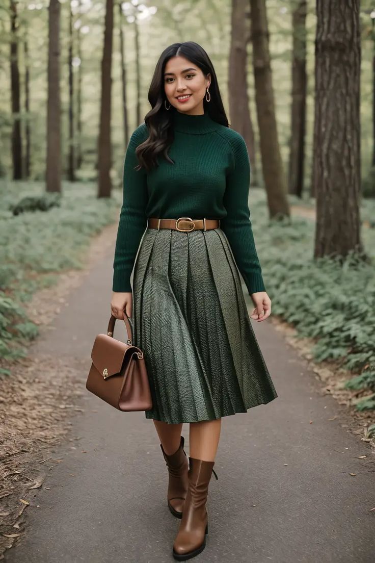 green skirt outfit ideas 0032