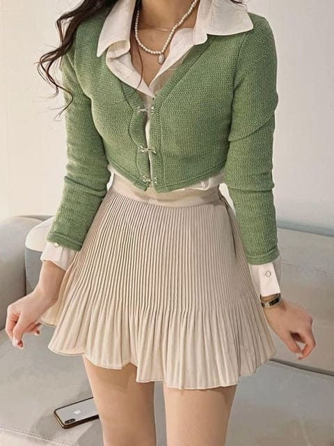 green skirt outfit ideas 0041