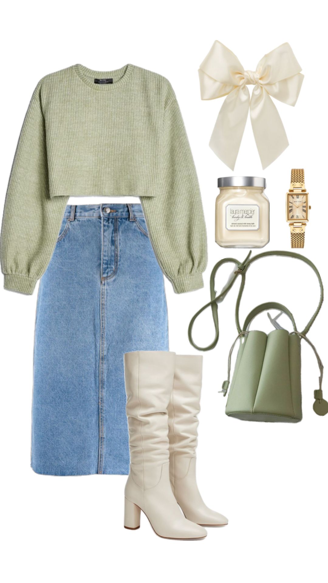 green skirt outfit ideas 0053