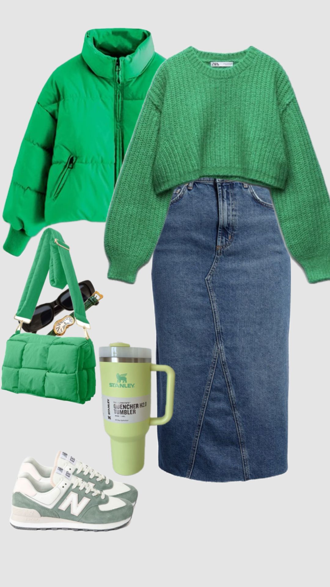 green skirt outfit ideas 0062