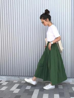 green skirt outfit ideas 0090