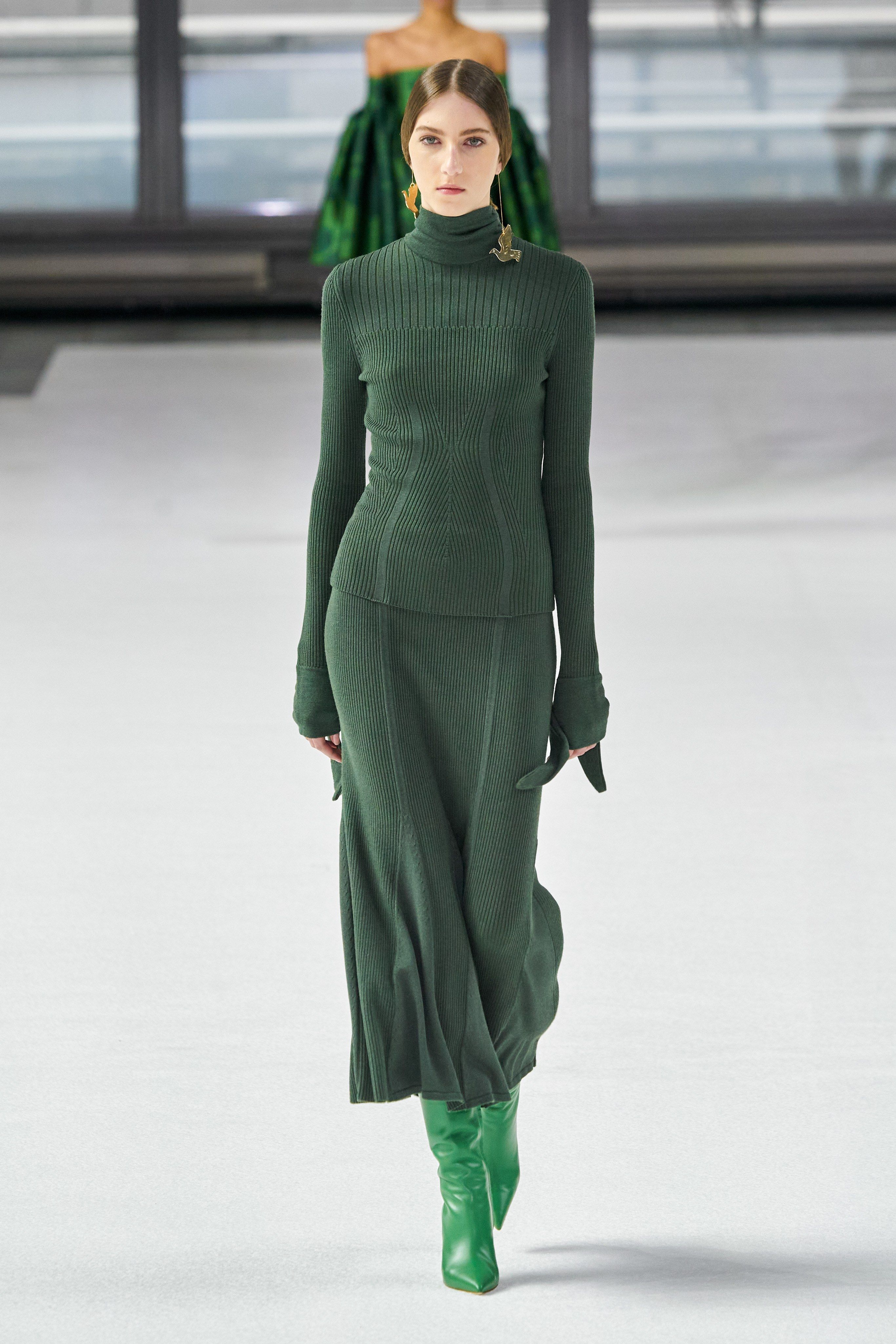 green sweater dress outfit ideas 0037