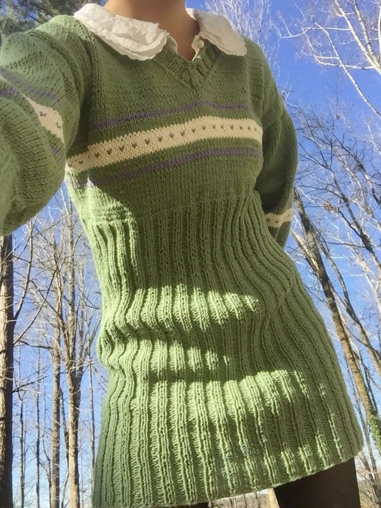 green sweater dress outfit ideas 0068