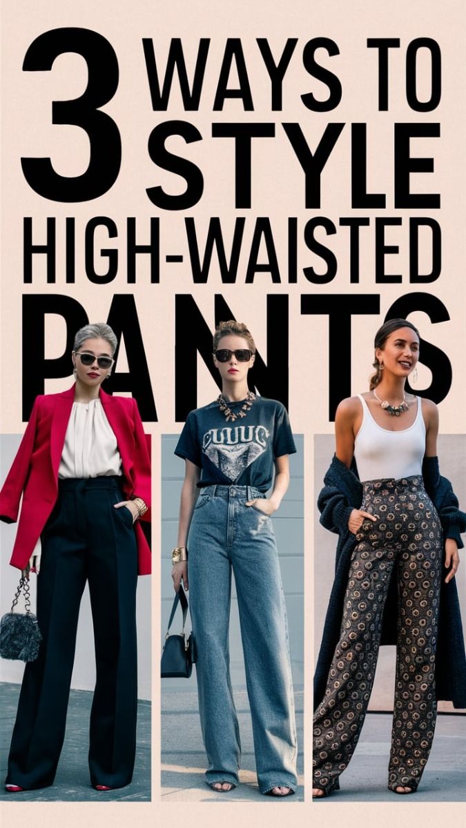 high waisted pants outfit ideas 0041