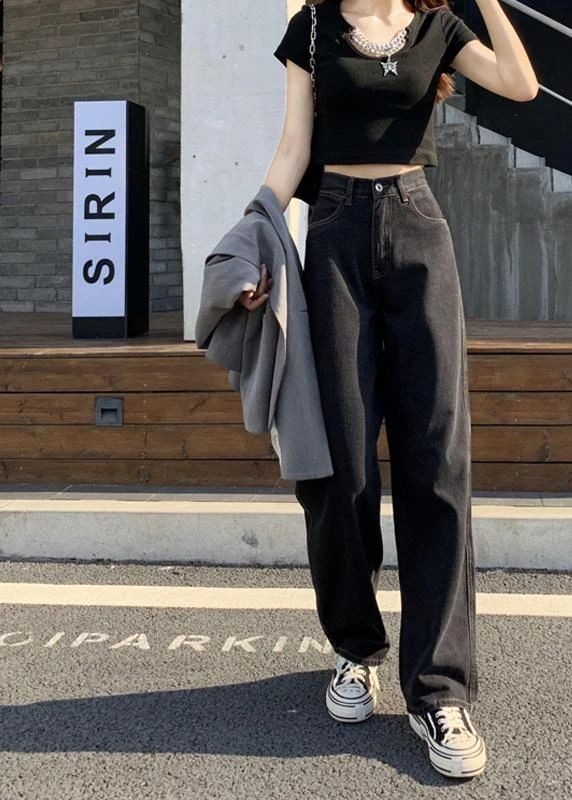 high waisted pants outfit ideas 0050