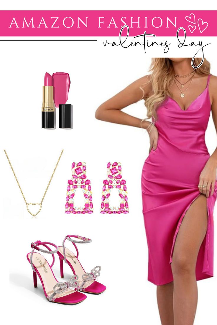 hot pink dress outfit ideas 0023