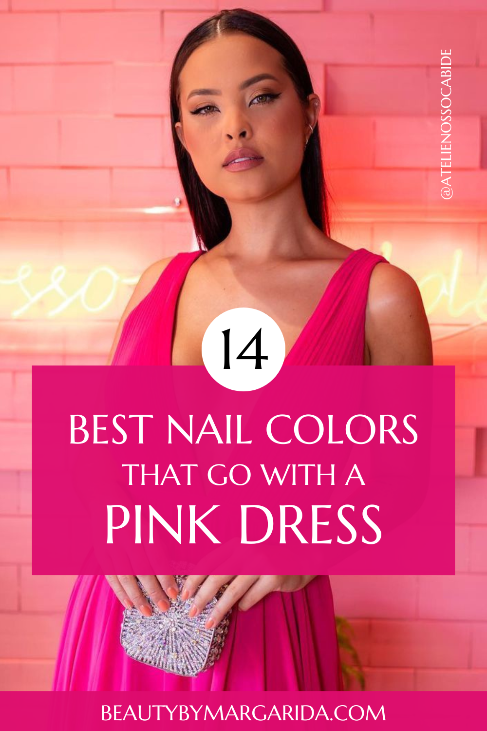 hot pink dress outfit ideas 0037