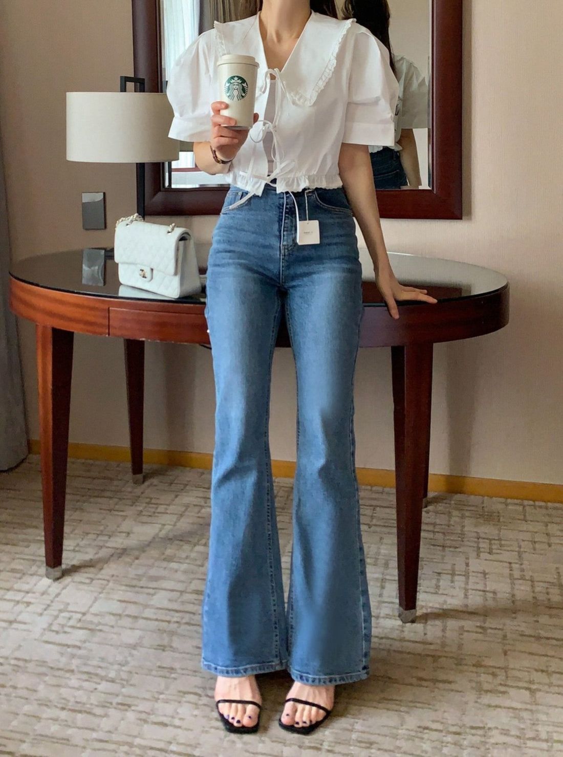 how to accessorize bootcut jeans outfits