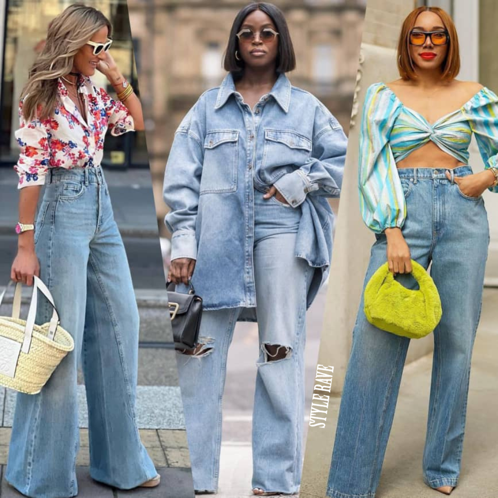 how to style wide leg jeans for casual outings