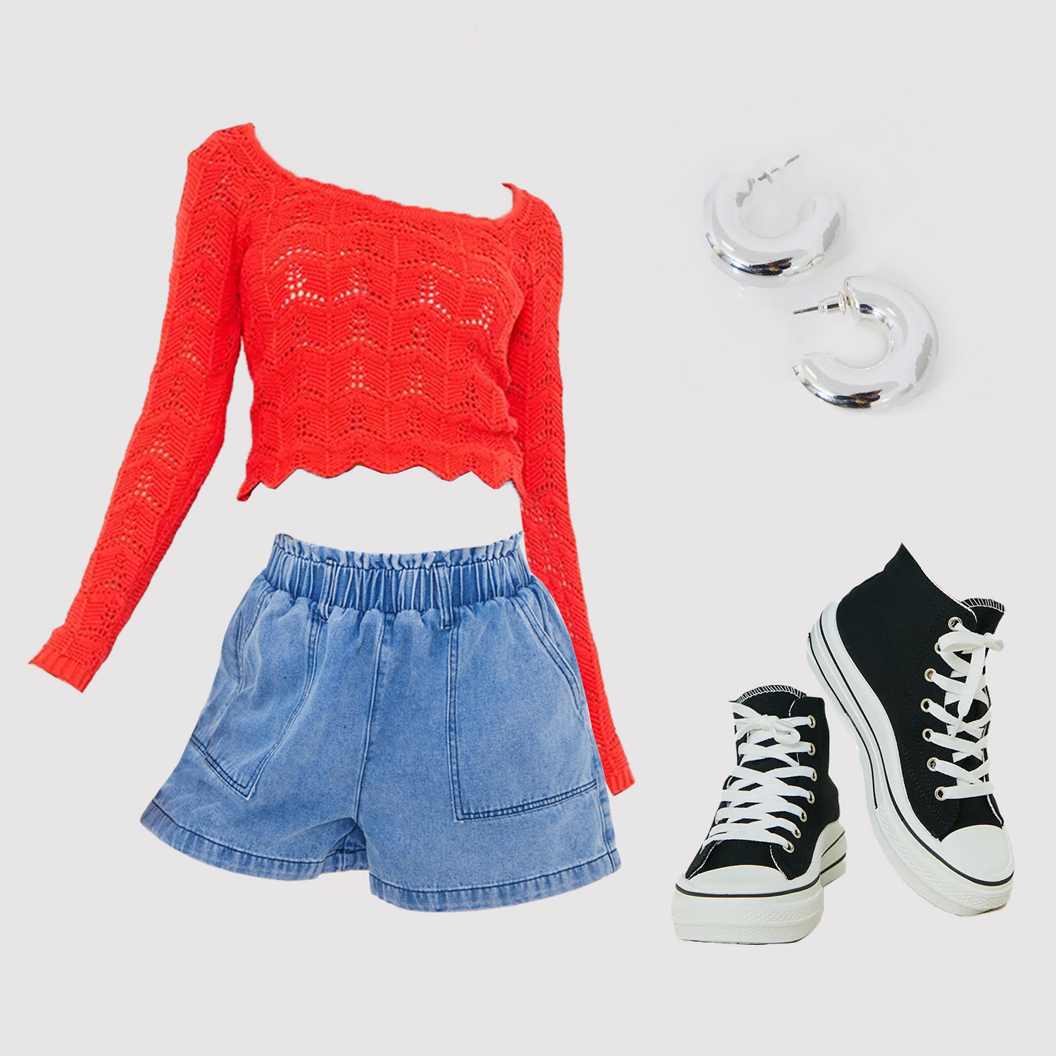 jeans shorts outfit ideas 0060