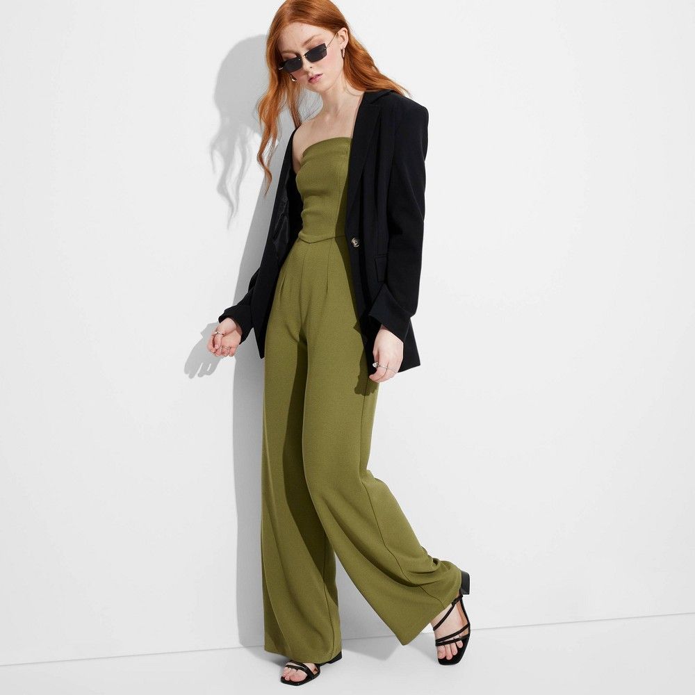 layering techniques with olive green jumpsuit outfit ideas