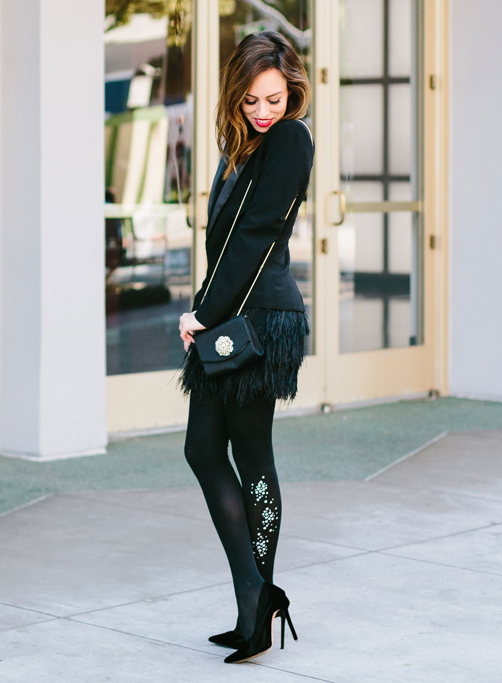 layering tips for stockings outfit ideas