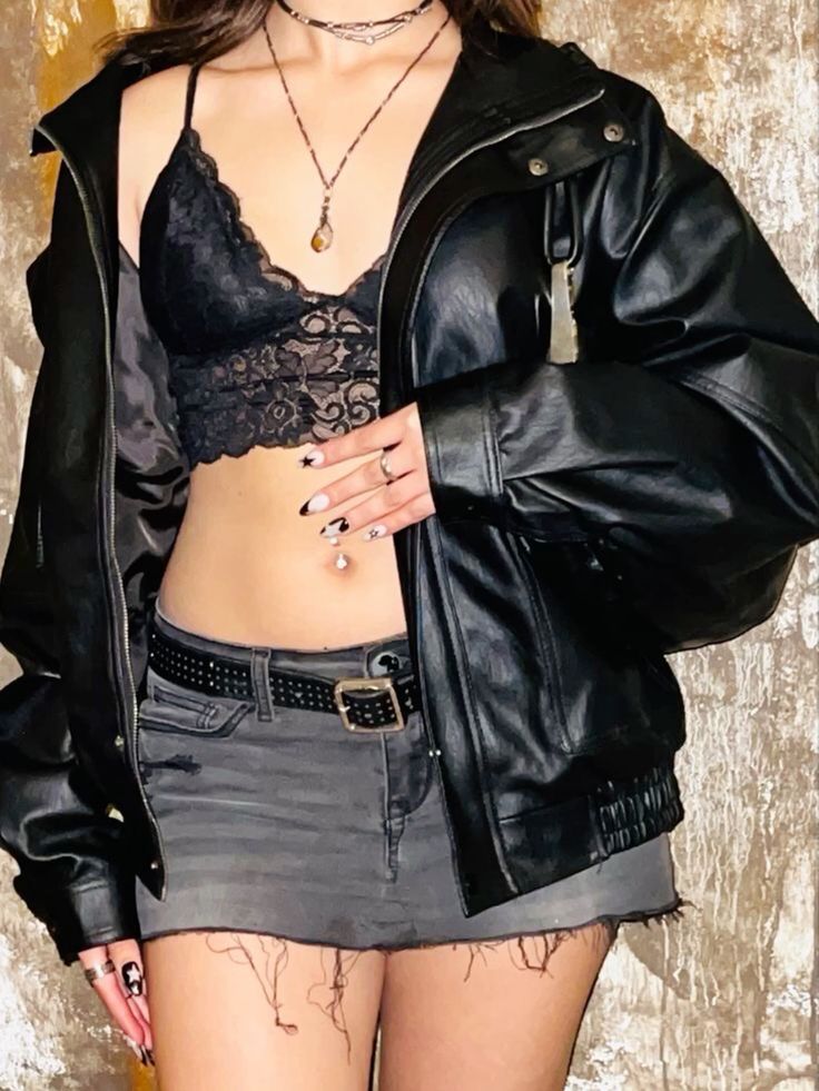 leather jacket outfit ideas 0091