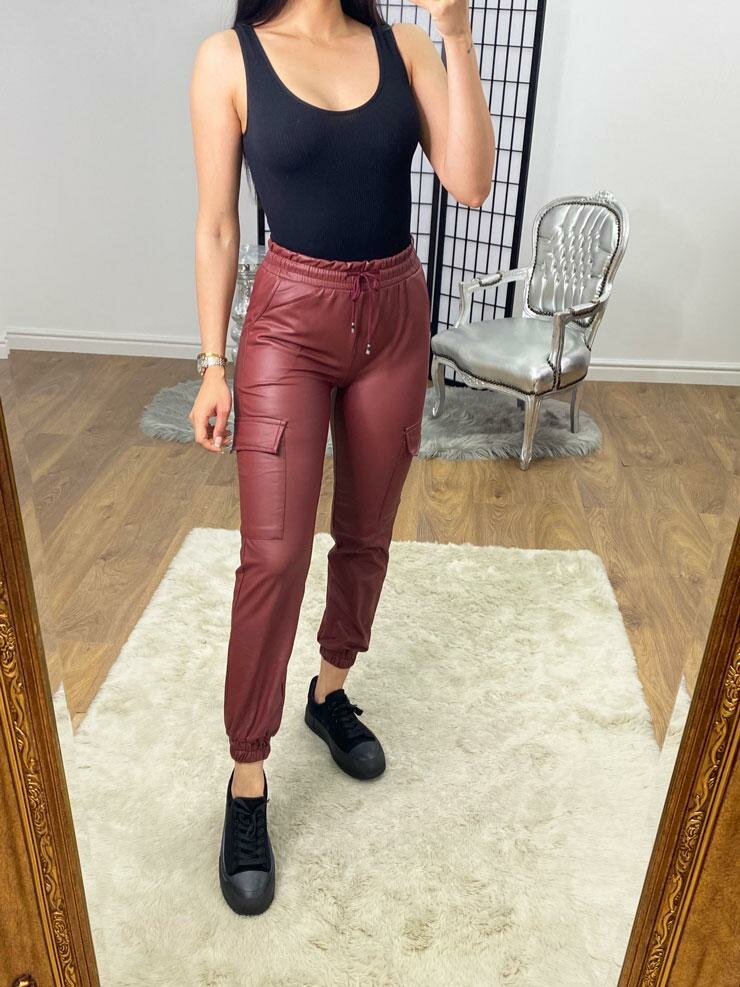 leather jogger outfit ideas 0059