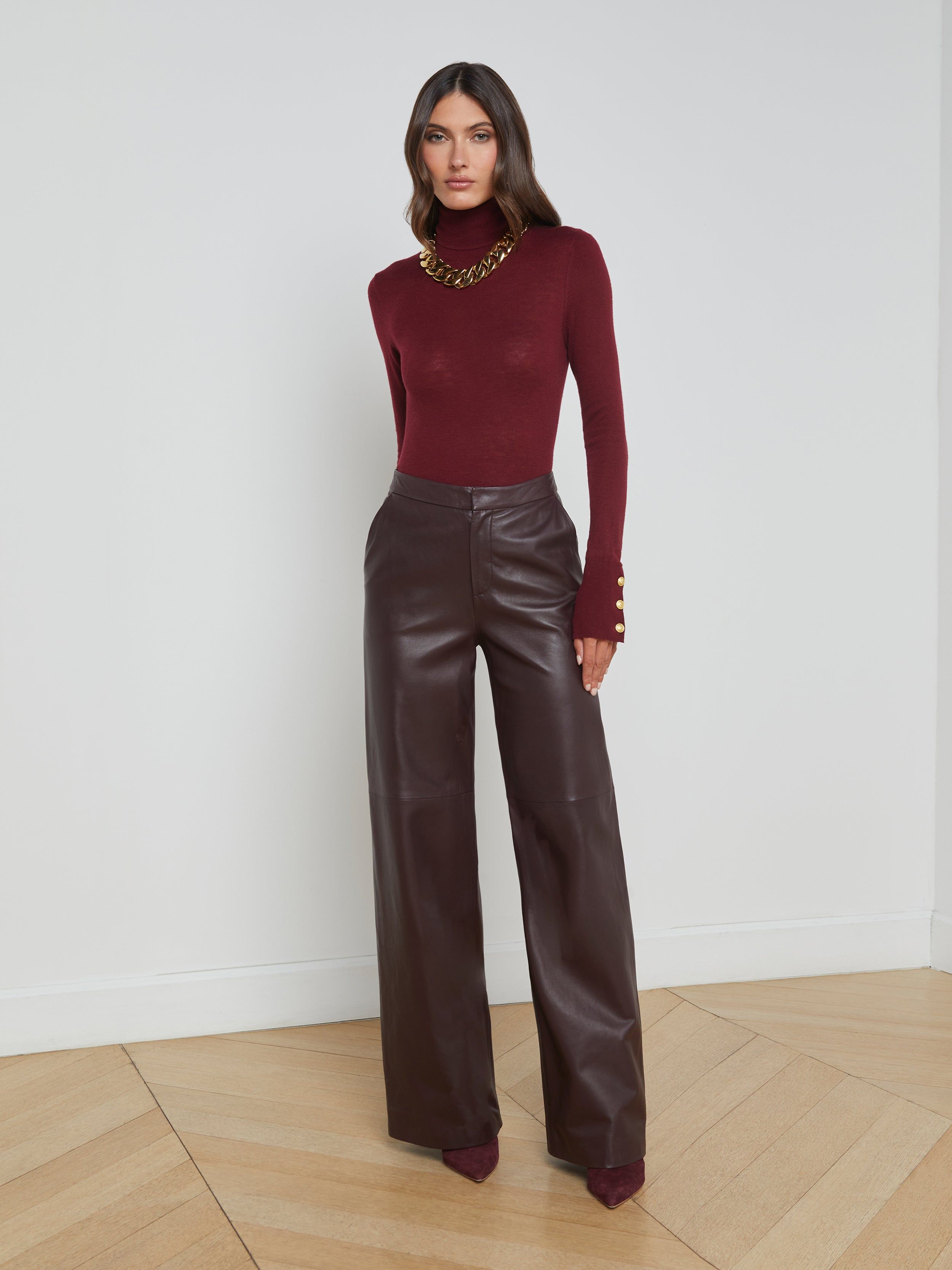 leather pants outfit ideas 0015