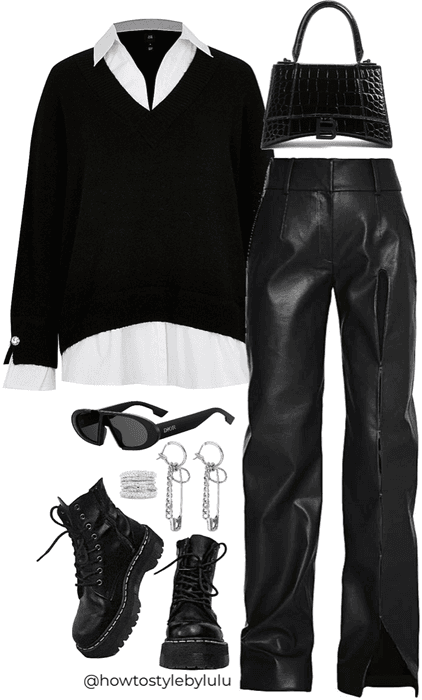 leather pants outfit ideas 0020