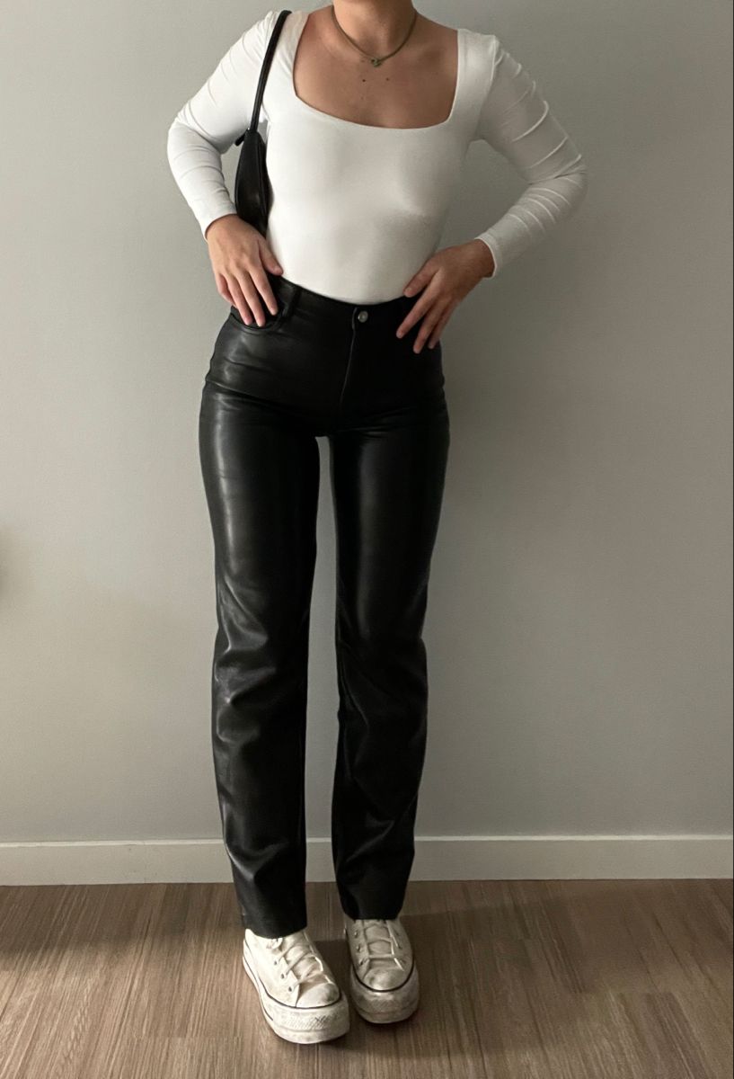 leather pants outfit ideas 0021