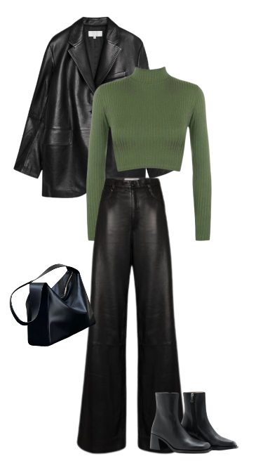 leather pants outfit ideas 0037