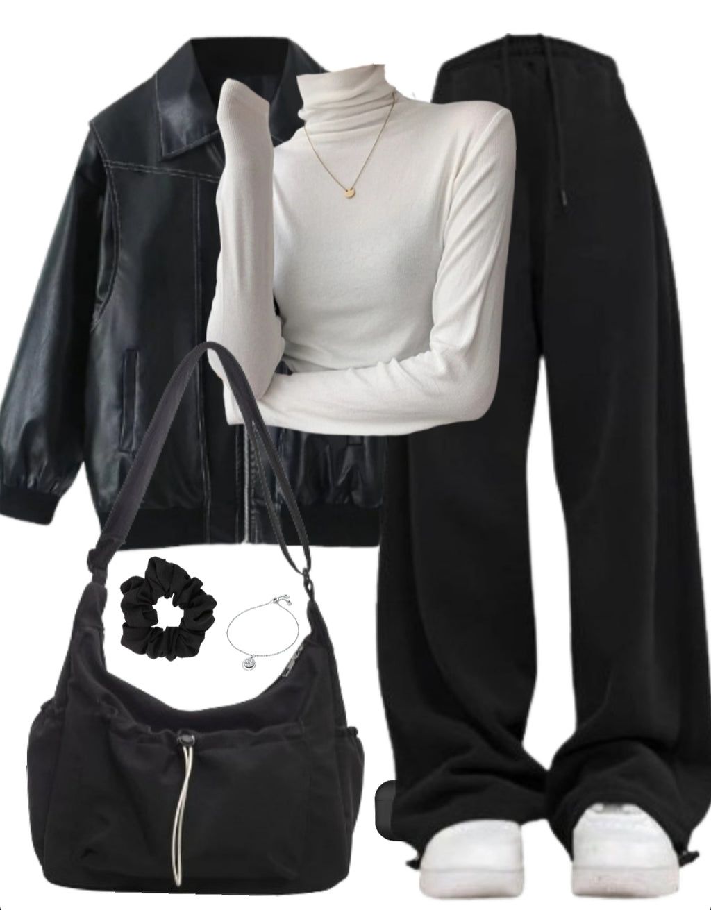 leather pants outfit ideas 0038