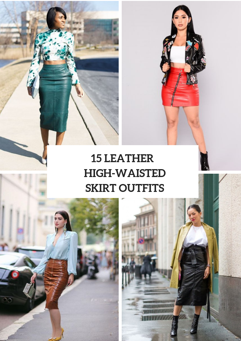 leather skirt outfit ideas 0046