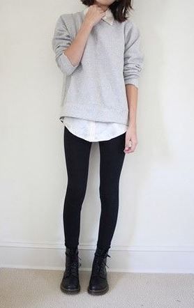 leggings and boots outfit ideas 0045