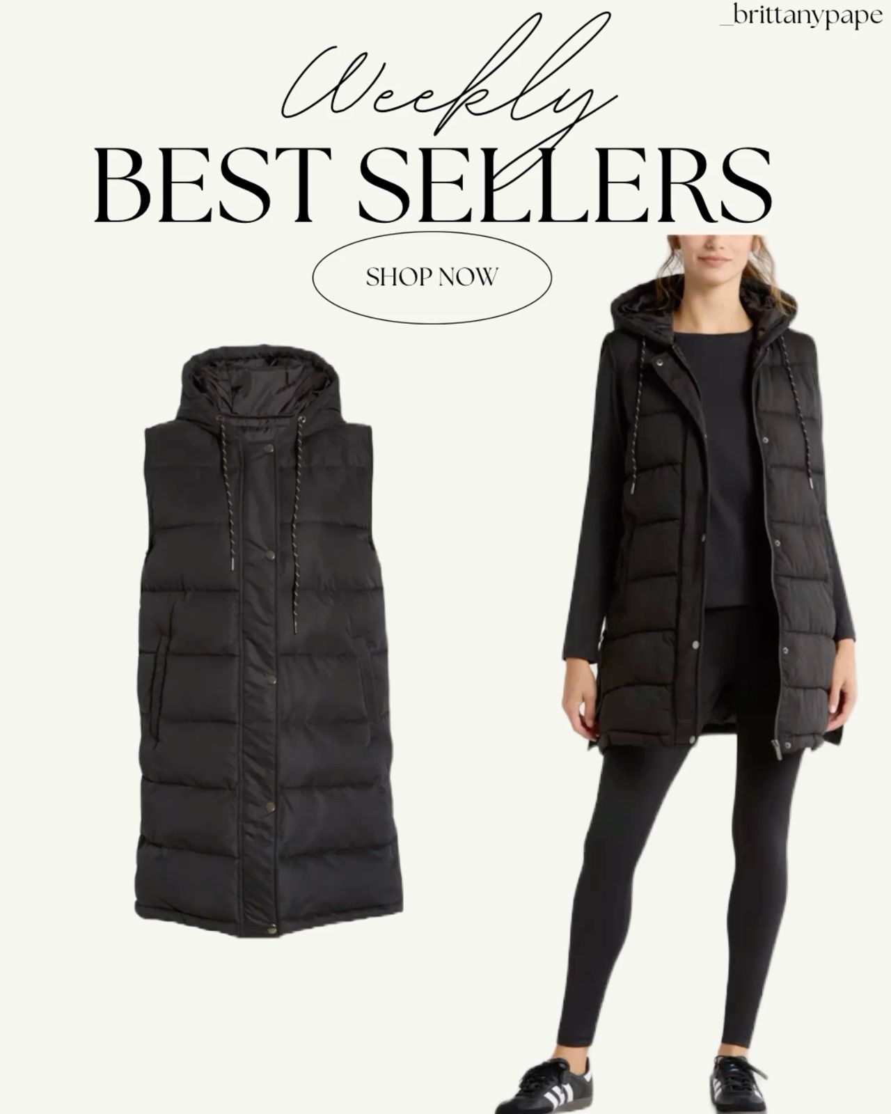 long puffer vest outfit ideas 0089