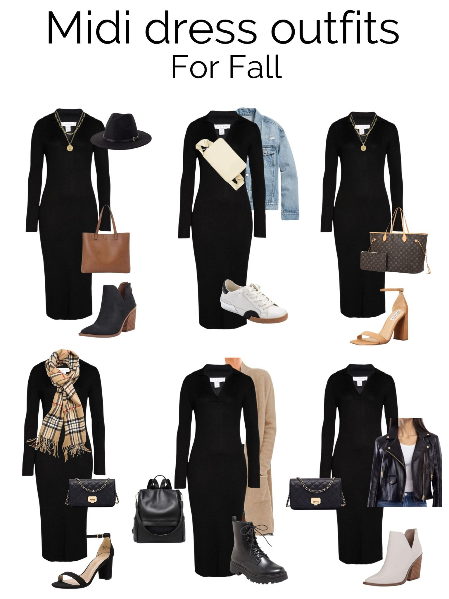 long sleeve black dress outfit ideas 0032