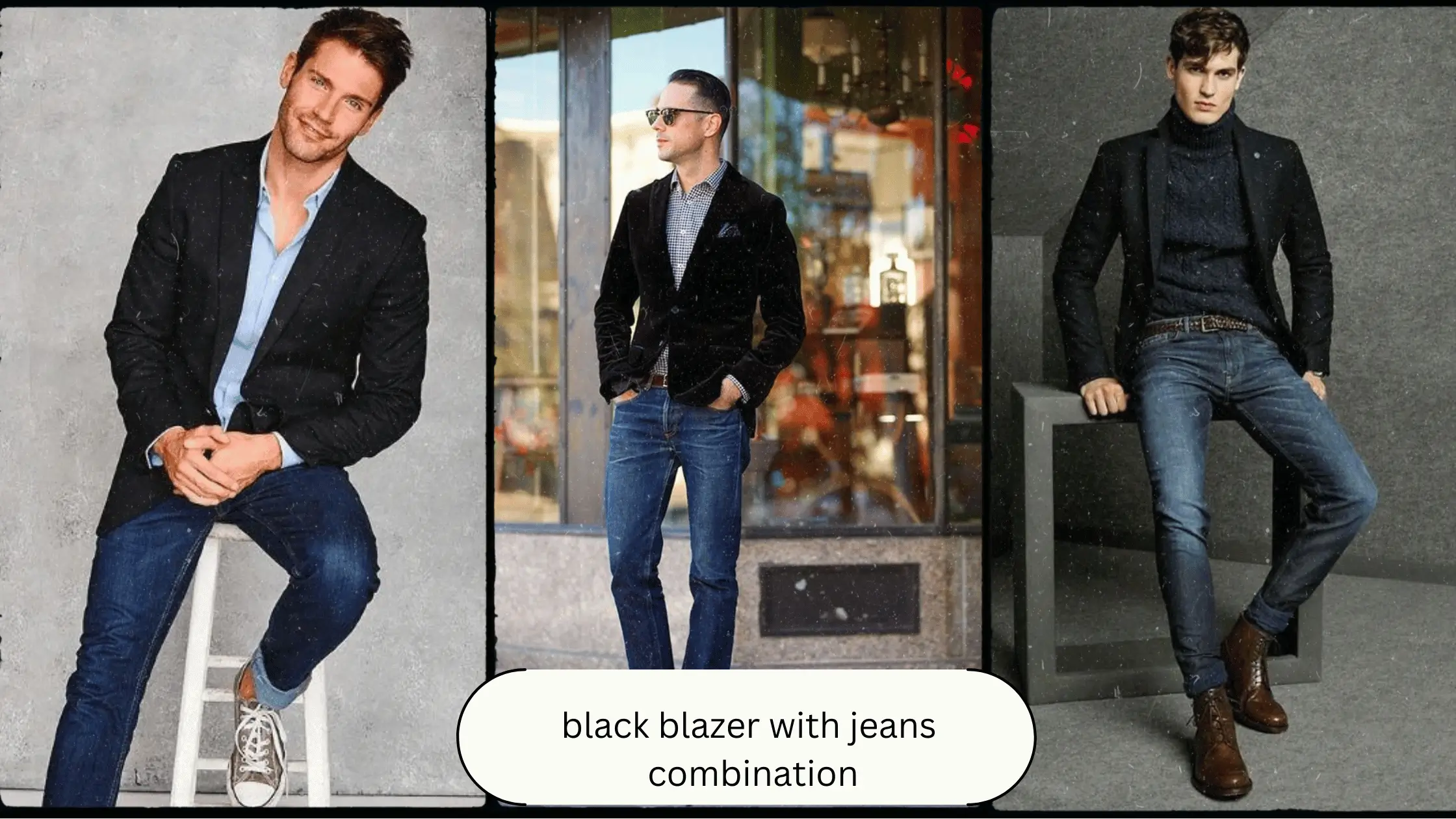 men's black blazer outfit ideas 0015