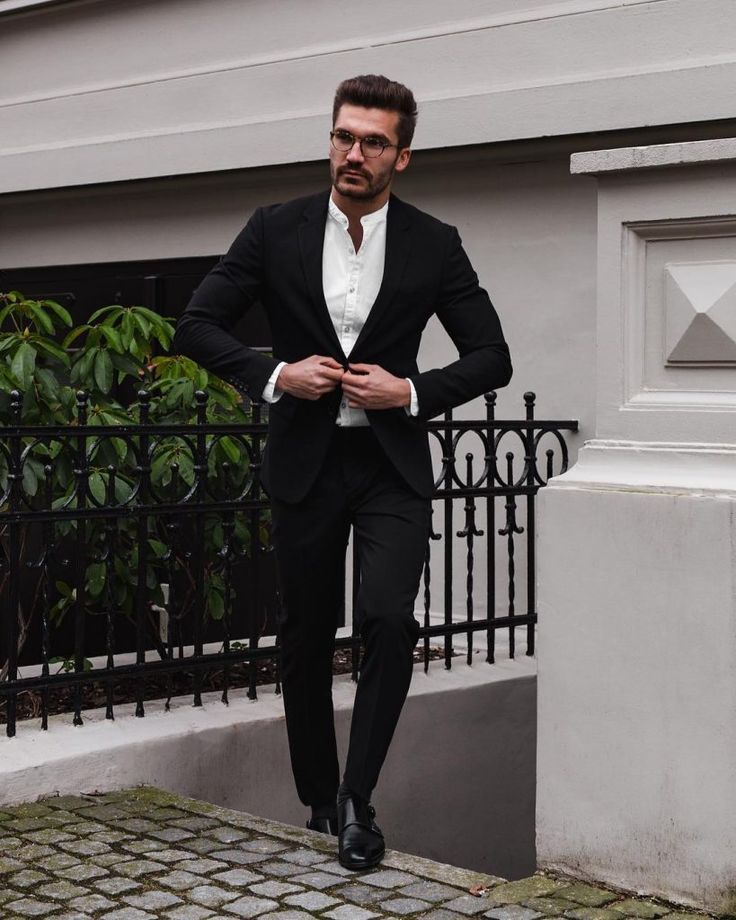 men's black blazer outfit ideas 0050