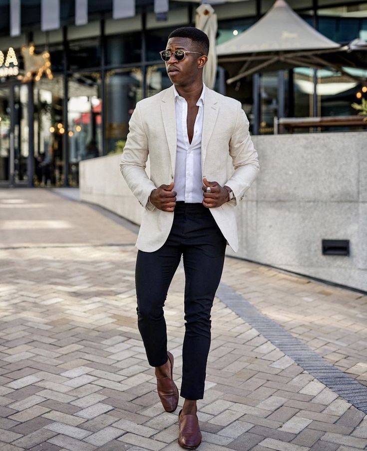 men's black blazer outfit ideas 0057