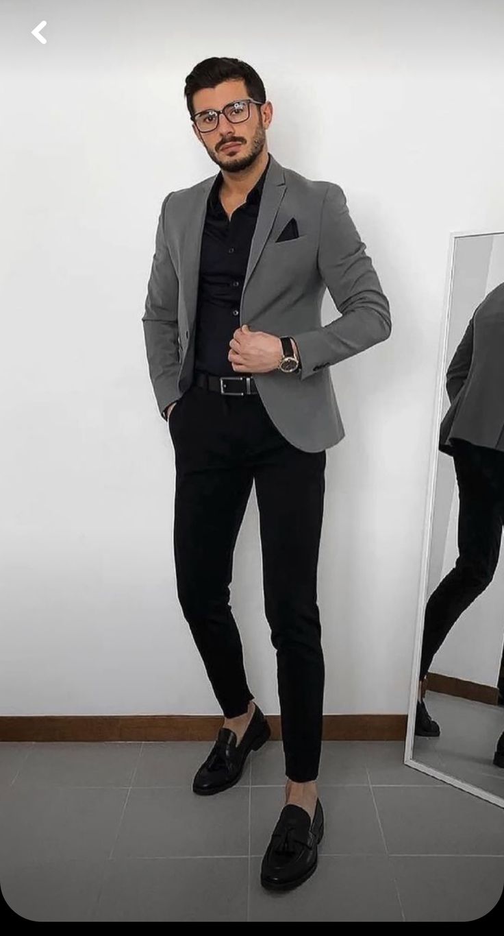 men's black blazer outfit ideas 0062