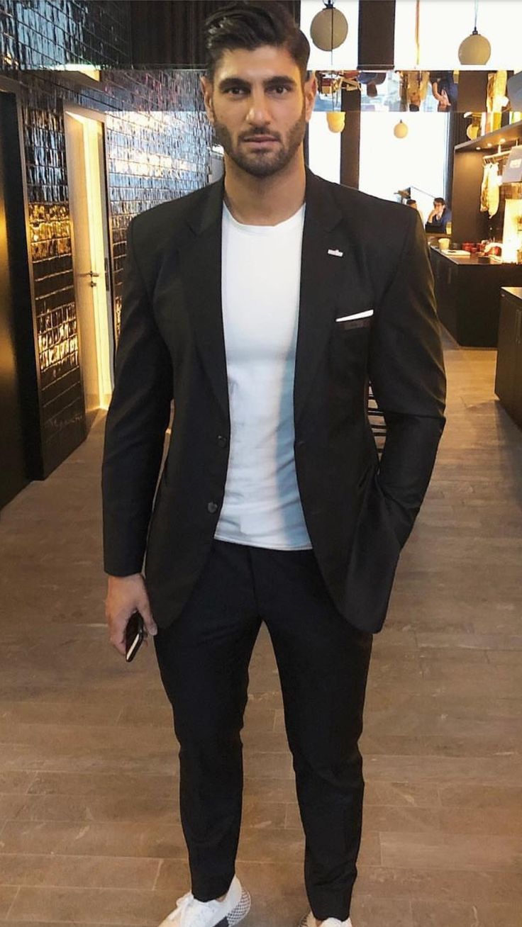 men's black blazer outfit ideas 0066