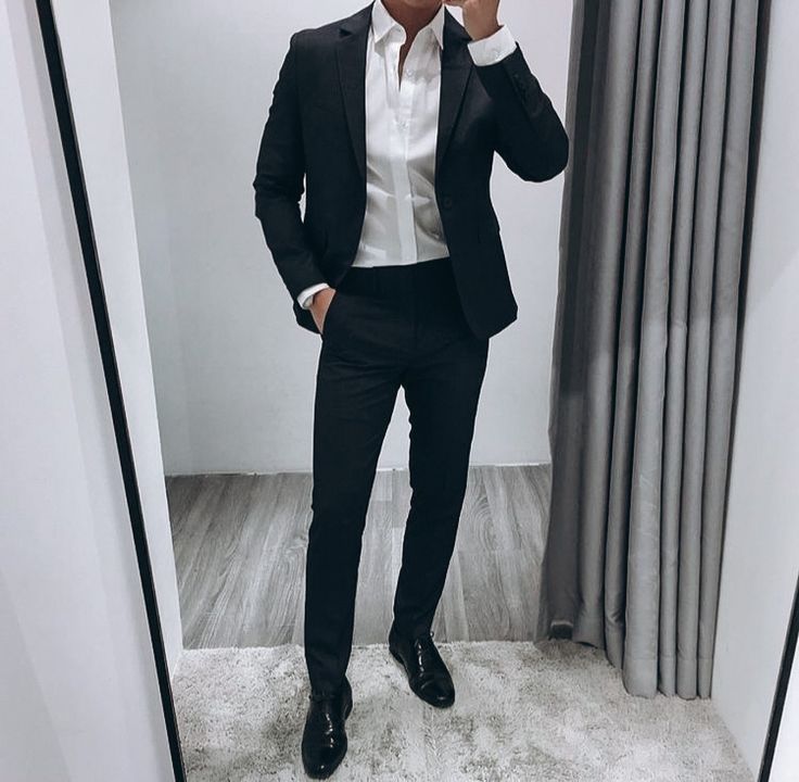 men's black blazer outfit ideas 0083