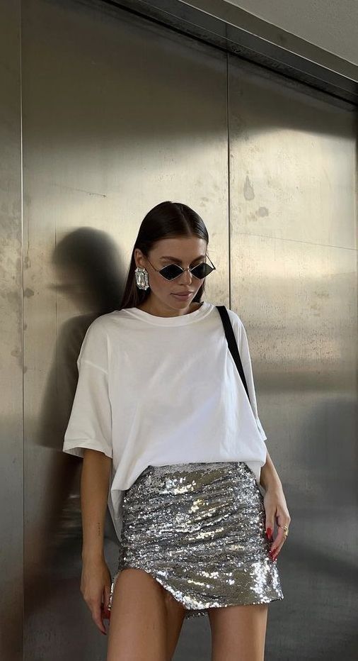 Metallic outfit ideas 0035