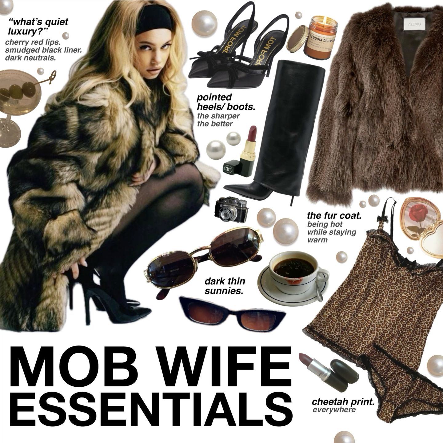 Mob Wife outfit ideas 0011